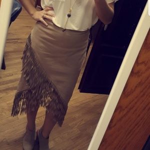 Express Fringe Skirt